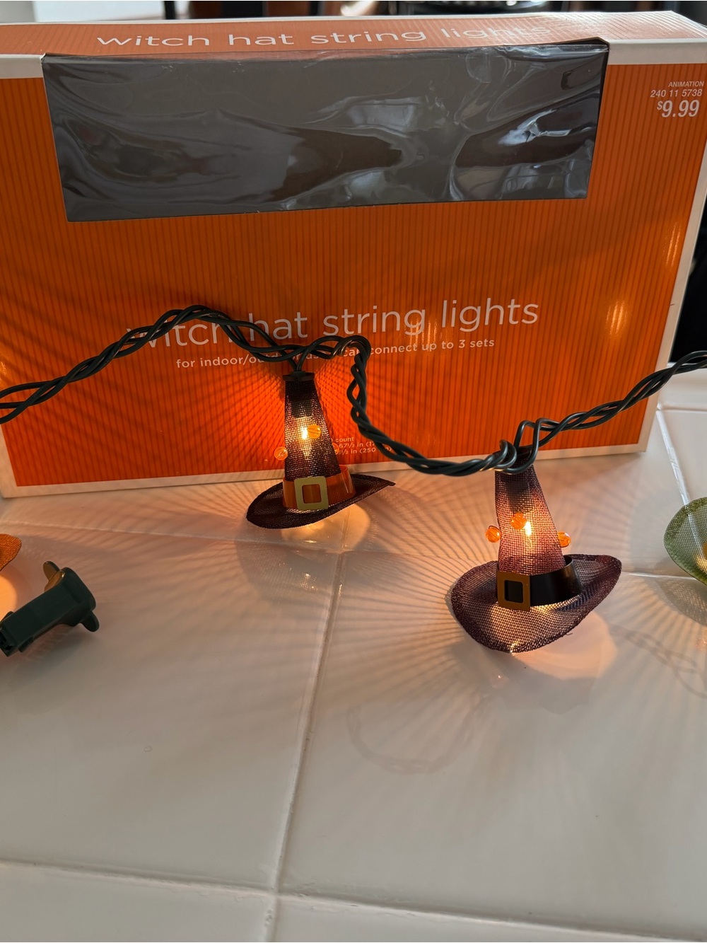Witch Hat String Lights – Holiday Decoration